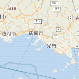 JR山口線（新山口〜益田） 緯度経度・地点一覧 : 路線図